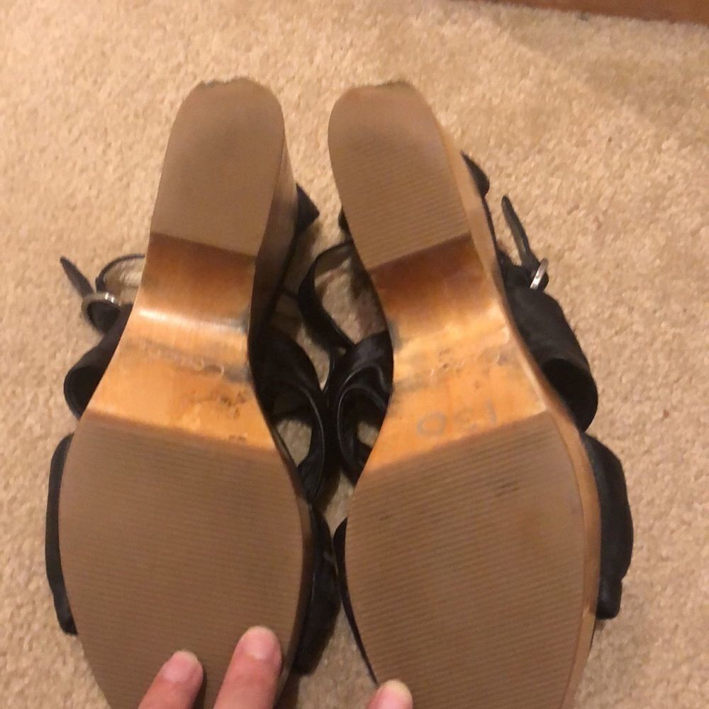 COACH Nola wood platform clogs - Picture 6 of 9